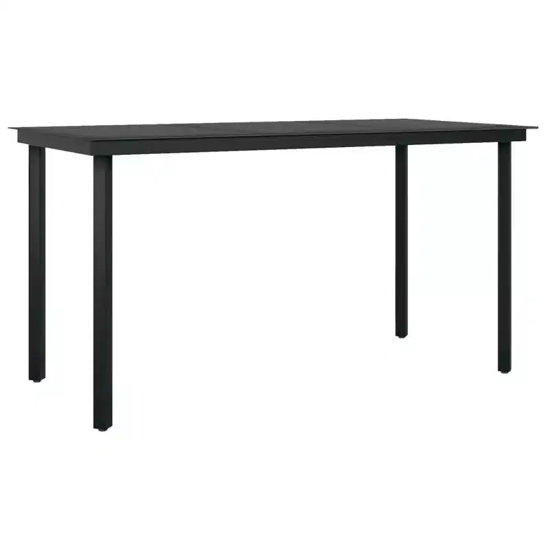 vidaXL Ensemble de salle à manger de jardin - Noir 55,1 Longueur de la table 6 articles
