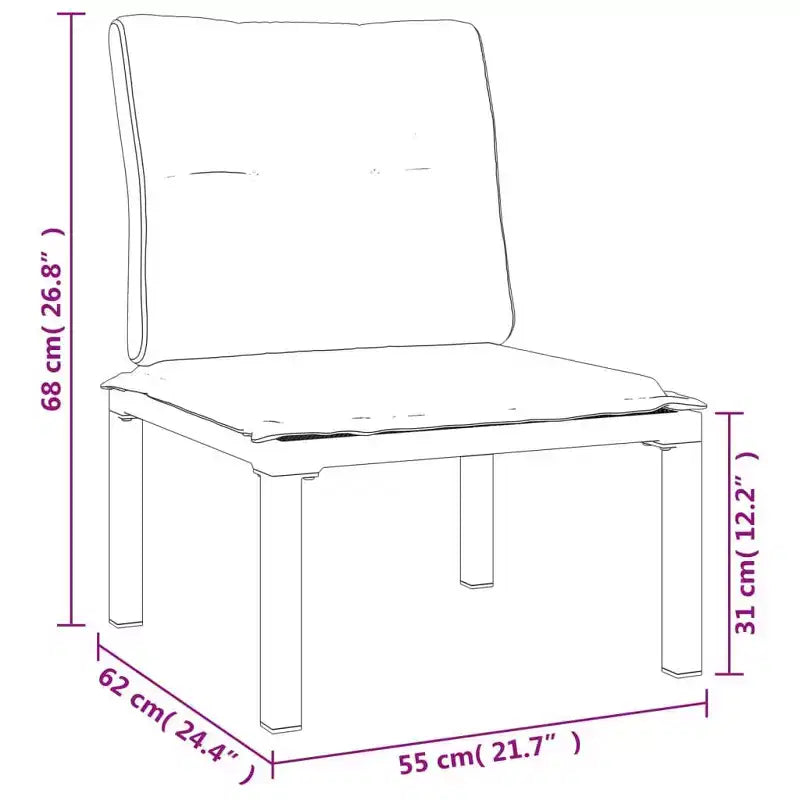 vidaXL Ensemble de salon de jardin Canapé sectionnel pour jardin en résine tressée noir et gris
