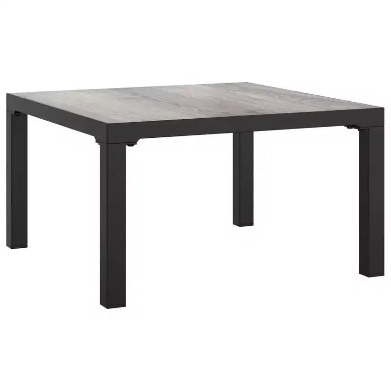 vidaXL Ensemble de salon de jardin Canapé sectionnel pour jardin en résine tressée noir et gris