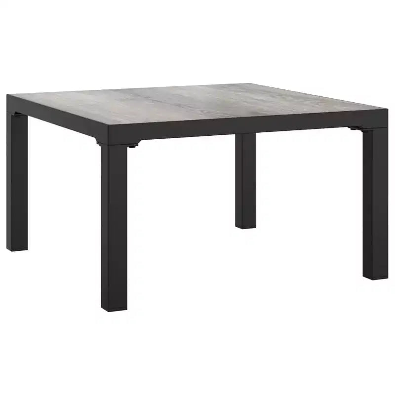 vidaXL Salon de jardin 9 pièces en résine tressée noir et gris