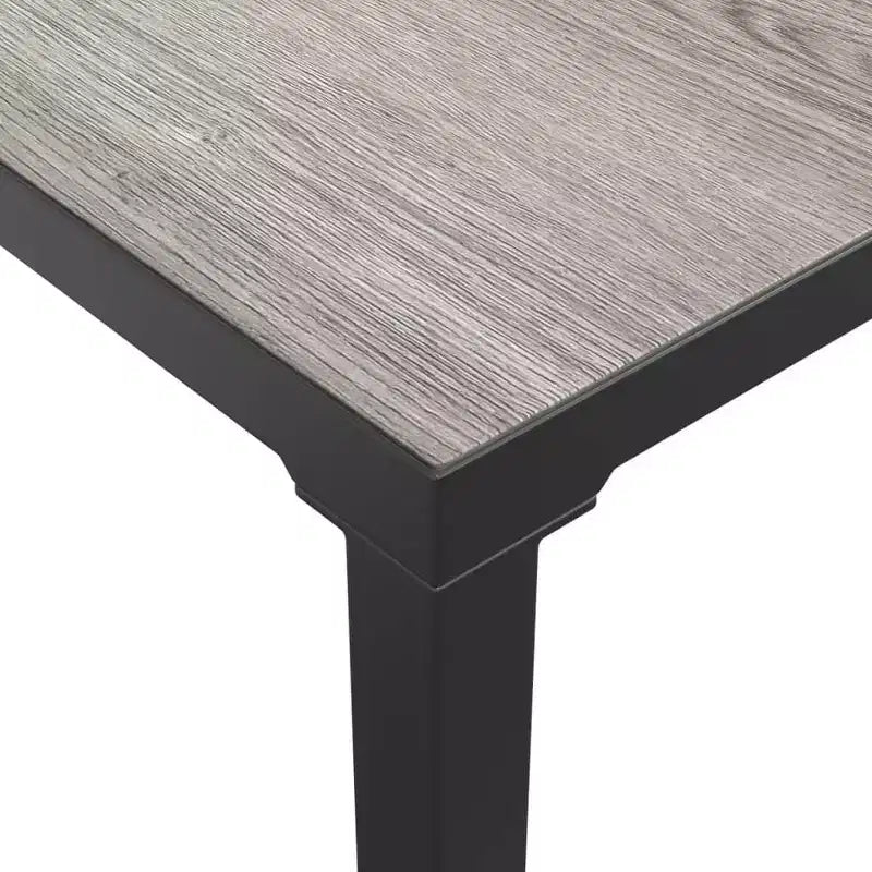 vidaXL Salon de jardin 9 pièces en résine tressée noir et gris