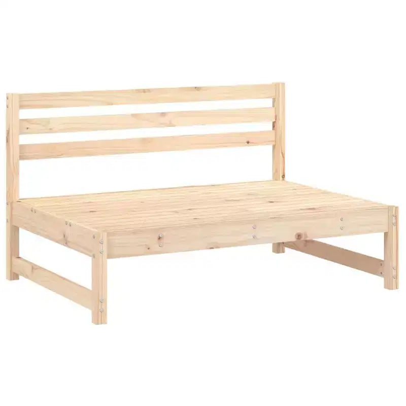 vidaXL Salon de jardin en bois naturel Bois de pin massif, contreplaqué Grand