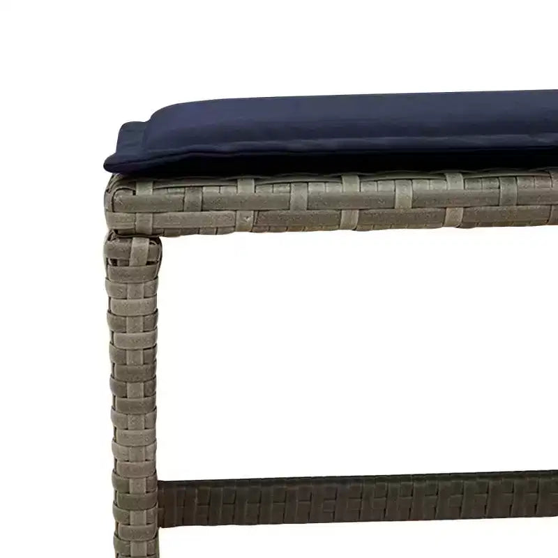 vidaXL Salon de jardin 17 pièces avec coussins en résine tressée gris
