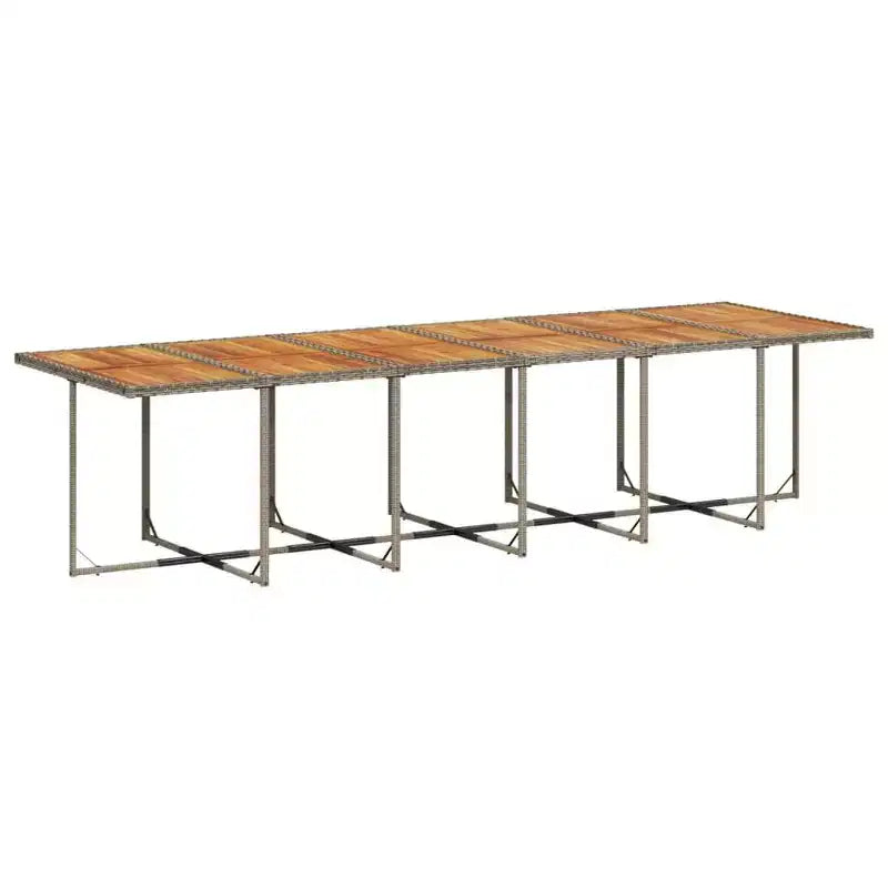 vidaXL Salon de jardin 17 pièces avec coussins en résine tressée gris