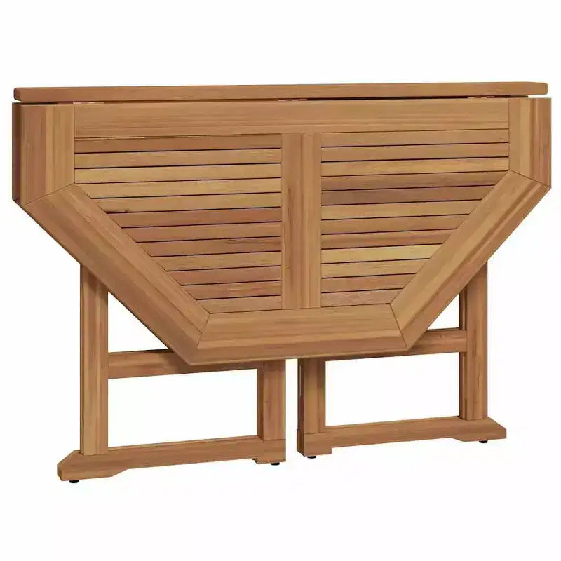 vidaXL Ensemble repas de jardin pliable 5 pièces - Bois de teck massif - Meubles d'extérieur résistants aux intempéries - Facile à assembler - Gain de place