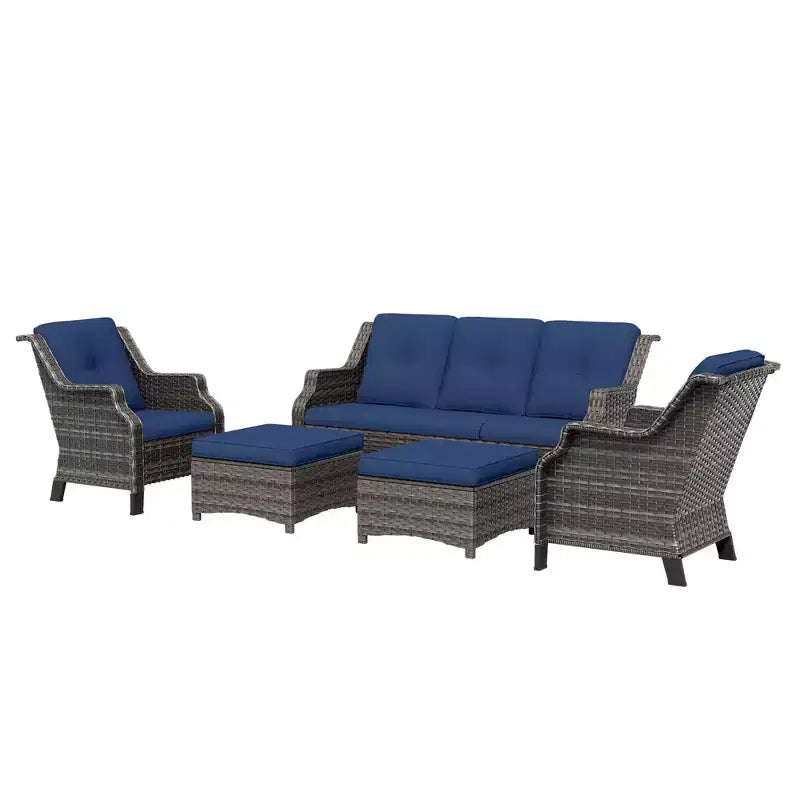 Ensemble de conversation d'extérieur modulaire UPTIOT 5 pièces pour terrasse