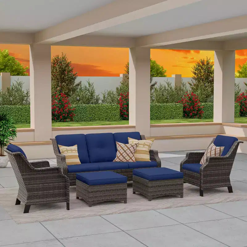 Ensemble de conversation d'extérieur modulaire UPTIOT 5 pièces pour terrasse