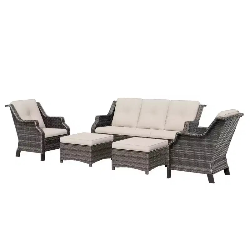 Ensemble de conversation d'extérieur modulaire UPTIOT 5 pièces pour terrasse