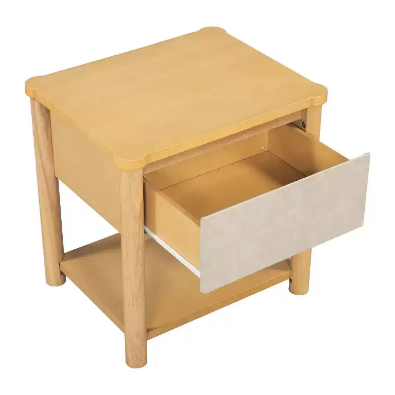 Cadre de lit Queen/King avec 2 tables de chevet, lit plateforme en bois avec tête de lit et tables de chevet assorties - ModernLuxe