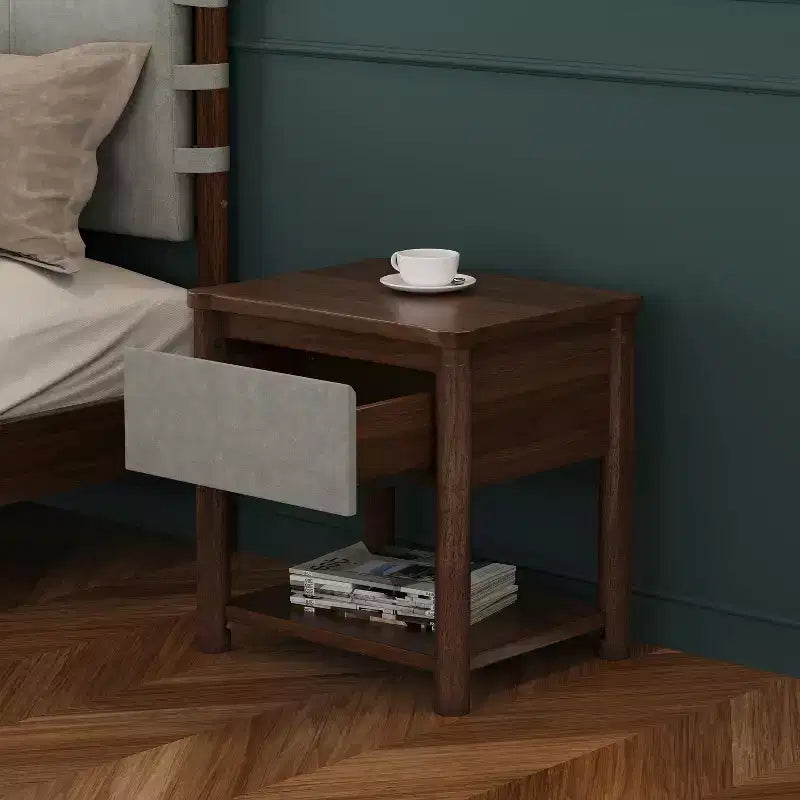 Cadre de lit Queen/King avec 2 tables de chevet, lit plateforme en bois avec tête de lit et tables de chevet assorties - ModernLuxe