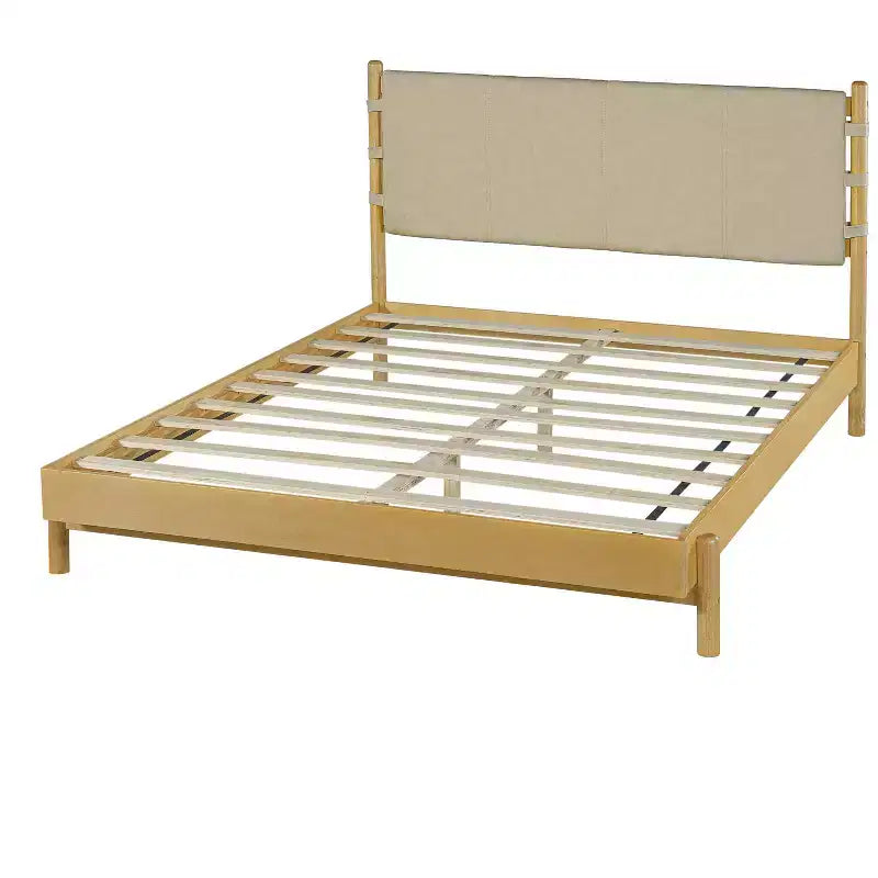 Cadre de lit Queen/King avec 2 tables de chevet, lit plateforme en bois avec tête de lit et tables de chevet assorties - ModernLuxe