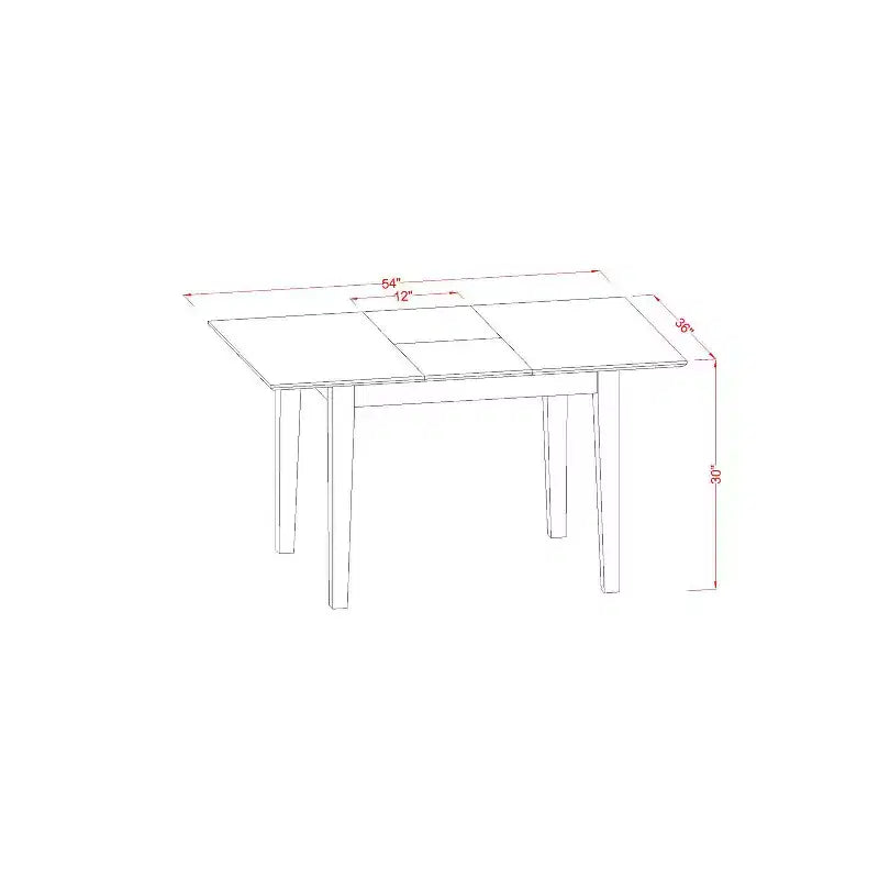 Ensemble de salle à manger vintage - Petite table et chaises de cuisine - Ensemble de dînette rétro pour la maison