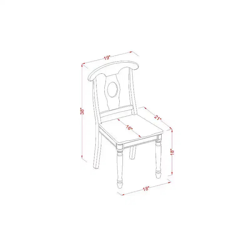 Ensemble de salle à manger vintage - Petite table et chaises de cuisine - Ensemble de dînette rétro pour la maison