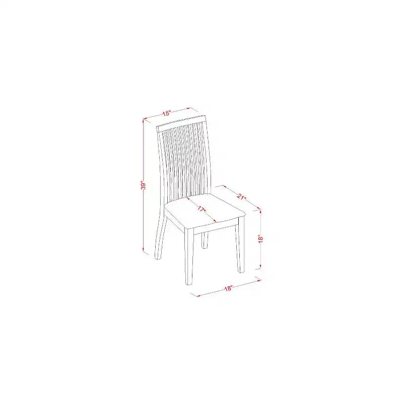 Ensemble de salle à manger 5 pièces - Table de cuisine et 4 chaises - Ensemble de salle à manger moderne