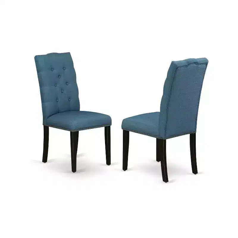 Ensemble de salle à manger 5 pièces en chêne massif naturel avec 1 table et 4 chaises avec