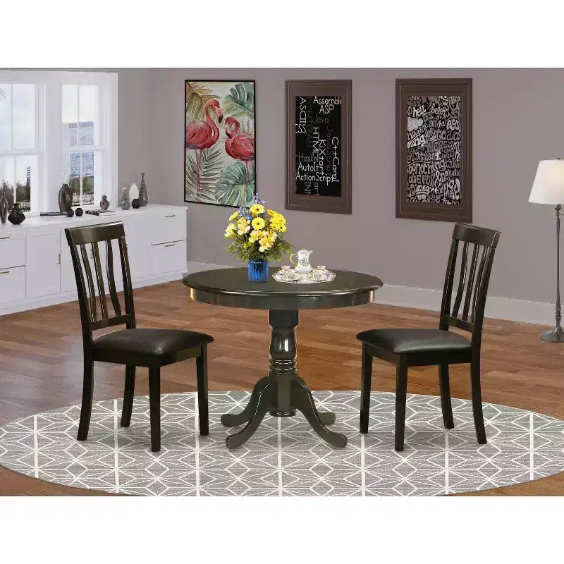 Ensemble table de cuisine avec 2 chaises - Table et chaises pour petits espaces