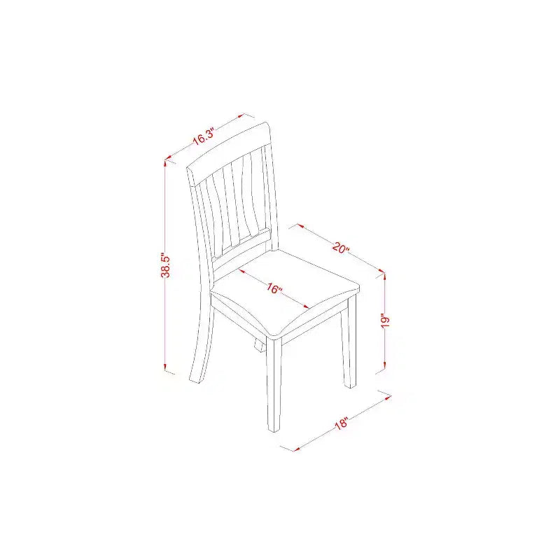 Ensemble table de cuisine avec 2 chaises - Table et chaises pour petits espaces