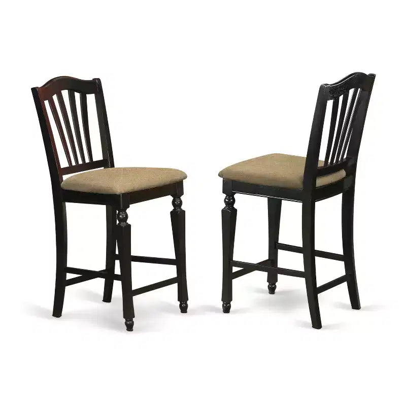 Ensemble de salle à manger hauteur comptoir - Table de bar et 4 chaises - Ensemble de cuisine moderne