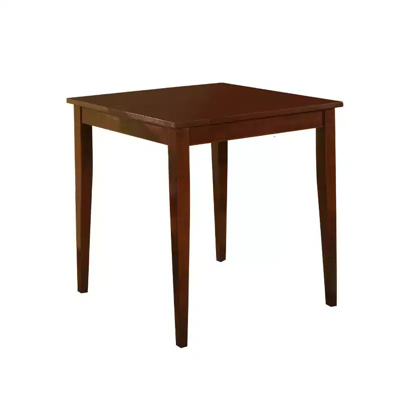 Kings Brand Furniture Ensemble de salle à manger 3 pièces en bois massif Cappuccino