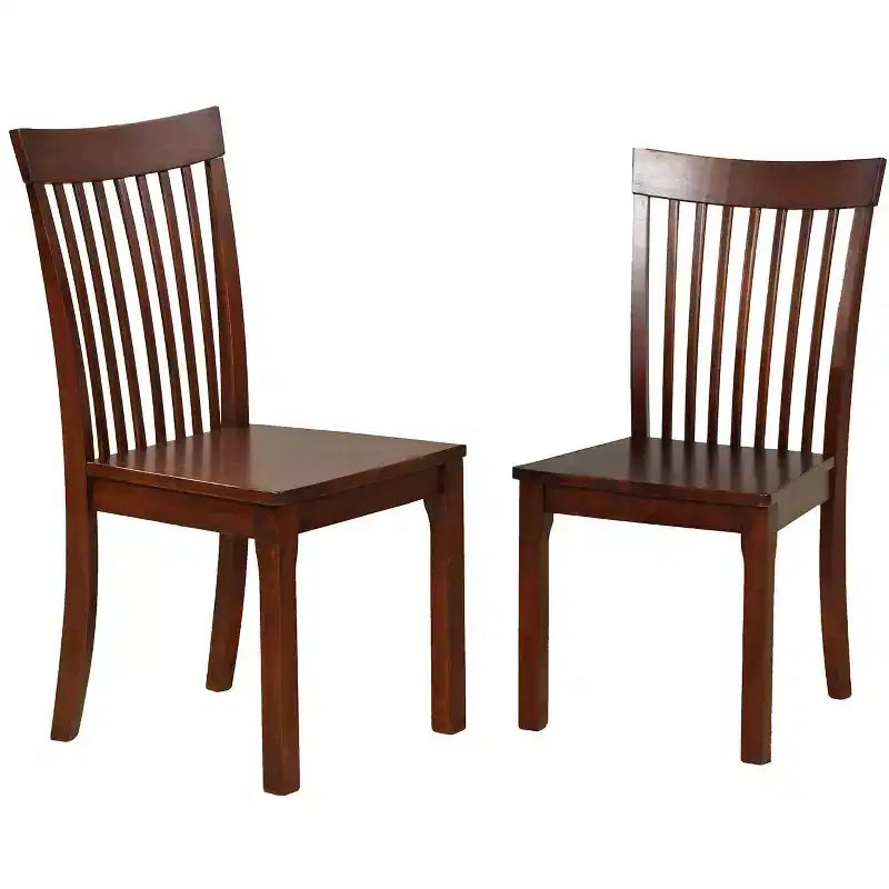 Kings Brand Furniture Ensemble de salle à manger 3 pièces en bois massif Cappuccino