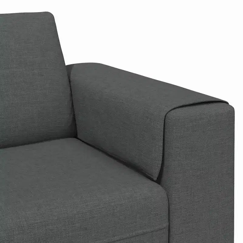 Ensemble de canapé en tissu gris foncé