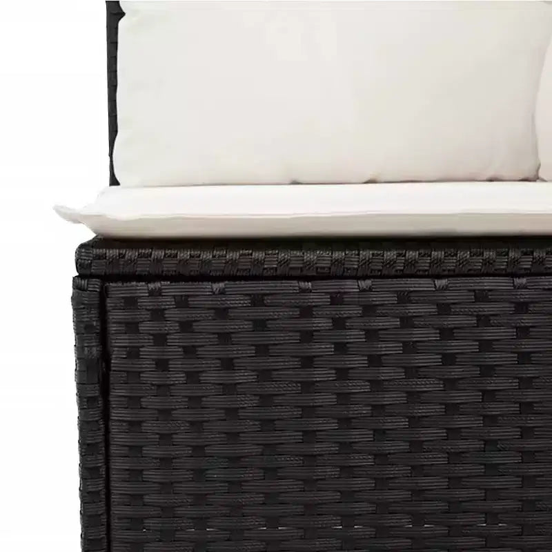 vidaXL Ensemble de canapés de jardin 8 pcs avec coussins résine tressée marron - Marron et crème