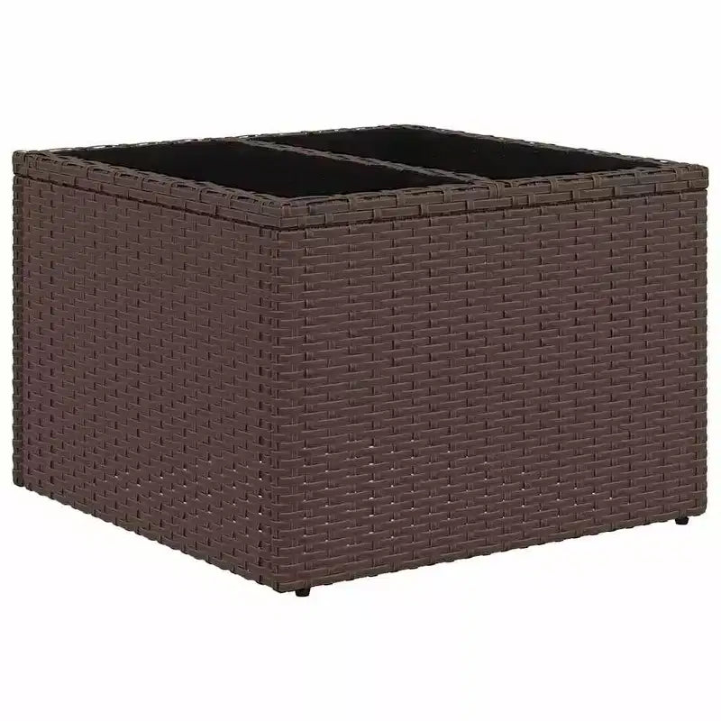 vidaXL Ensemble de canapés de jardin 8 pcs avec coussins résine tressée marron - Marron et crème
