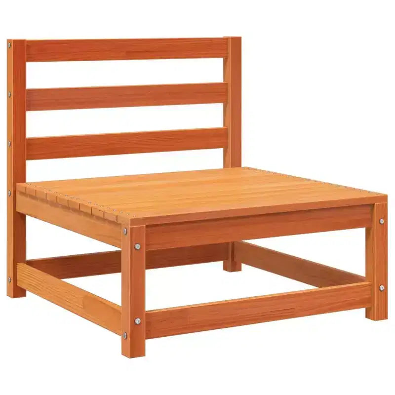 vidaXL Salon de jardin Bois naturel Bois de pin massif 5 pièces Modulable