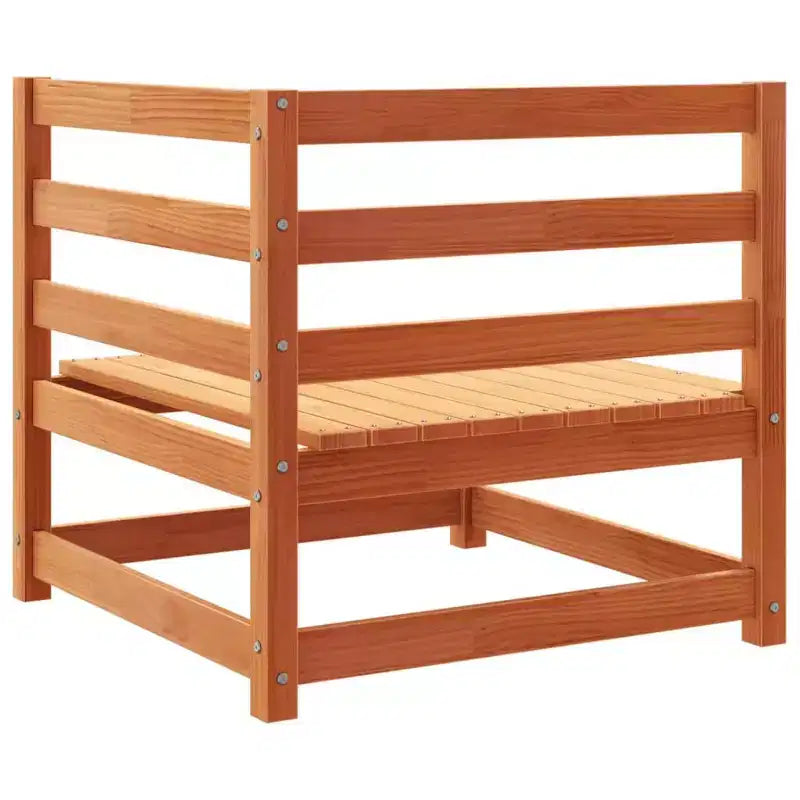 vidaXL Salon de jardin Bois naturel Bois de pin massif 5 pièces Modulable