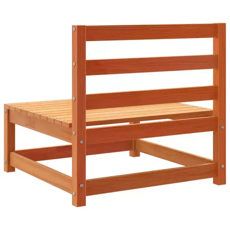 vidaXL Salon de jardin Bois naturel Bois de pin massif 5 pièces Modulable