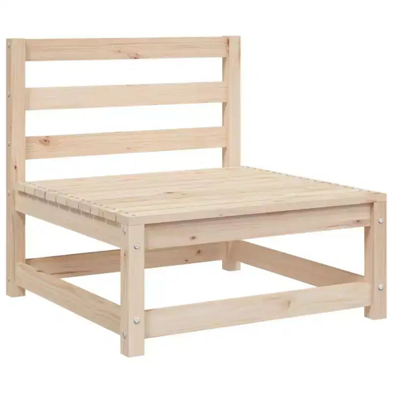 vidaXL Salon de jardin Bois naturel Bois de pin massif 5 pièces Modulable