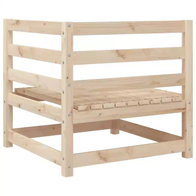 vidaXL Salon de jardin Bois naturel Bois de pin massif 5 pièces Modulable