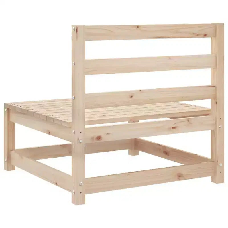 vidaXL Salon de jardin Bois naturel Bois de pin massif 5 pièces Modulable