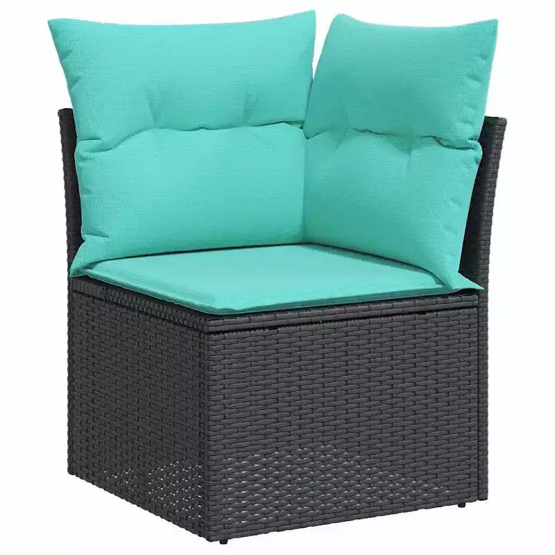 vidaXL Salon de jardin avec coussins 8 pcs Résine tressée