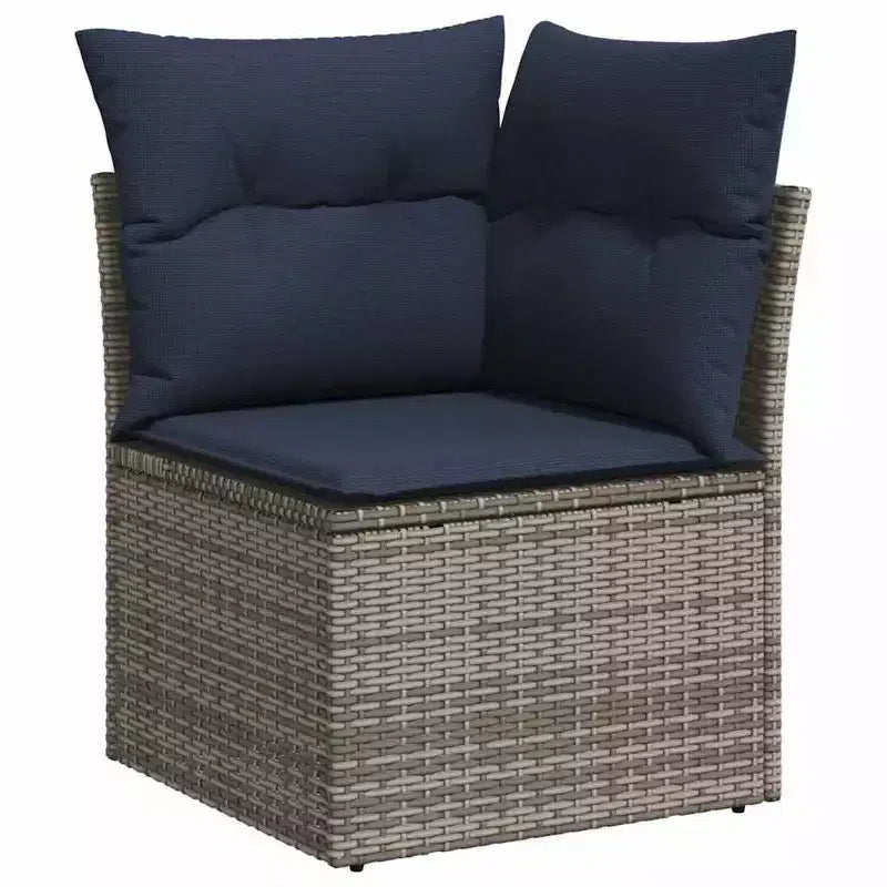 vidaXL Salon de jardin avec coussins 8 pcs Résine tressée