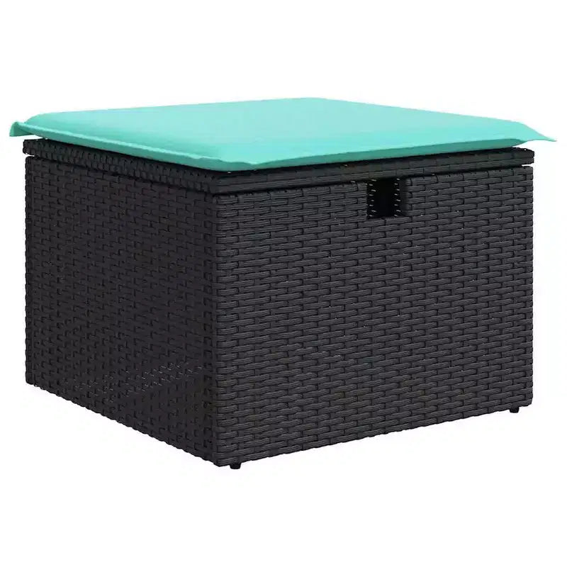 vidaXL Ensemble de canapés de jardin avec coussins 5 pcs Résine tressée marron - Marron sans table Rouge