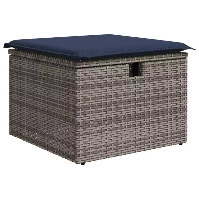 vidaXL Salon de jardin 4 pcs Marron et rouge 196 x 117 x 85 cm