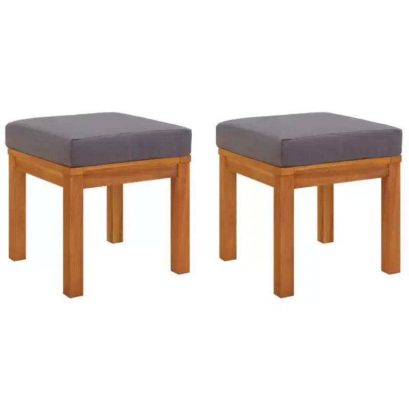 vidaXL Salon de jardin 3 pièces table et chaises en bois d'acacia massif