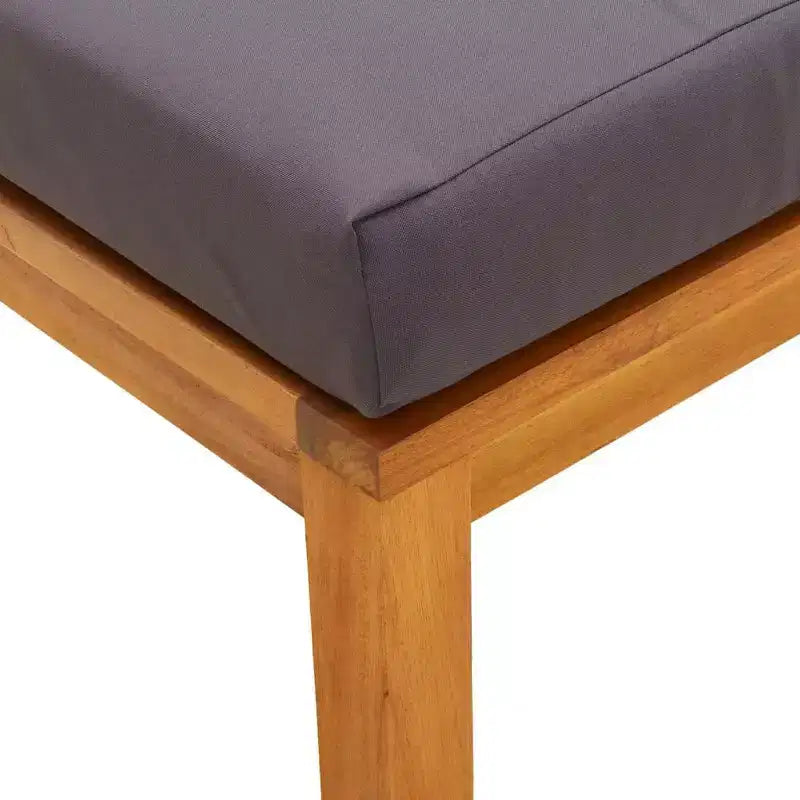 vidaXL Salon de jardin 3 pièces table et chaises en bois d'acacia massif