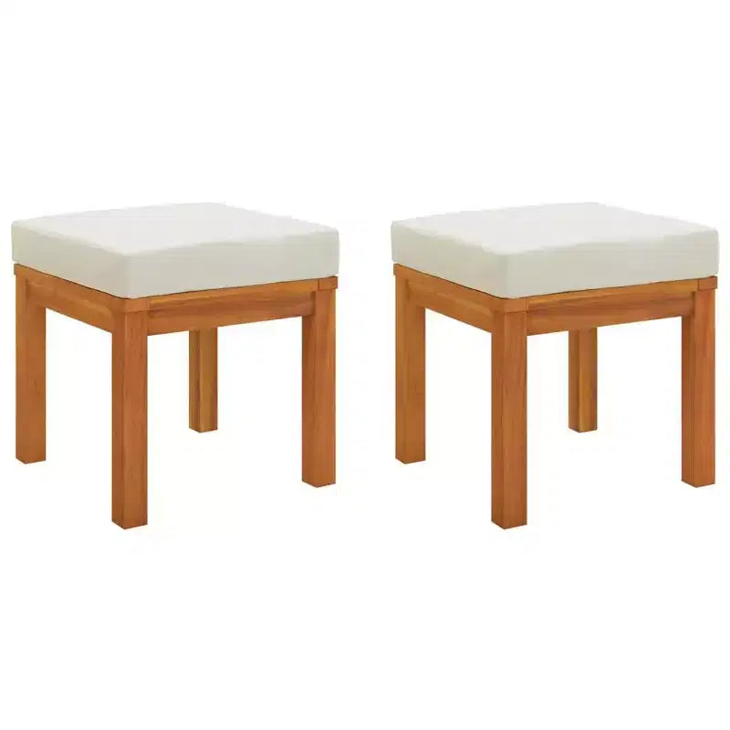 vidaXL Salon de jardin 3 pièces table et chaises en bois d'acacia massif