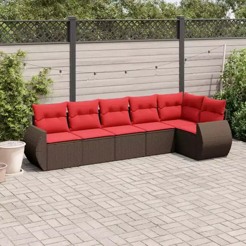vidaXL Salon de jardin canapé noir en résine tressée Canapé de jardin modulable