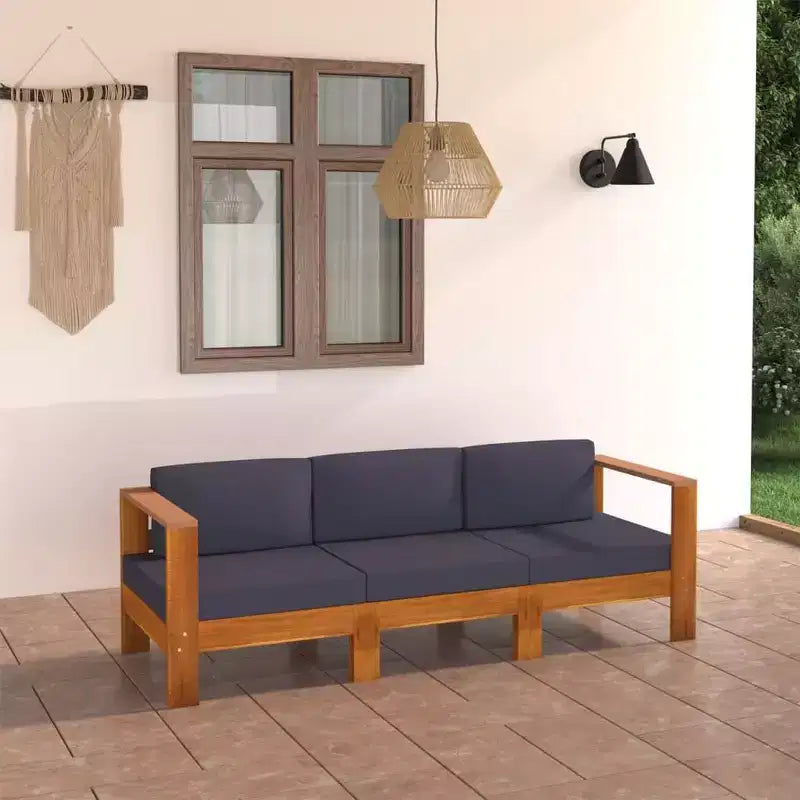 vidaXL Salon de jardin en bois, Bois