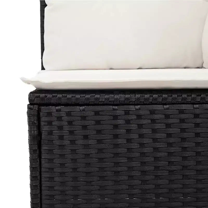 vidaXL Salon de jardin 6 pièces avec coussins, résine tressée beige