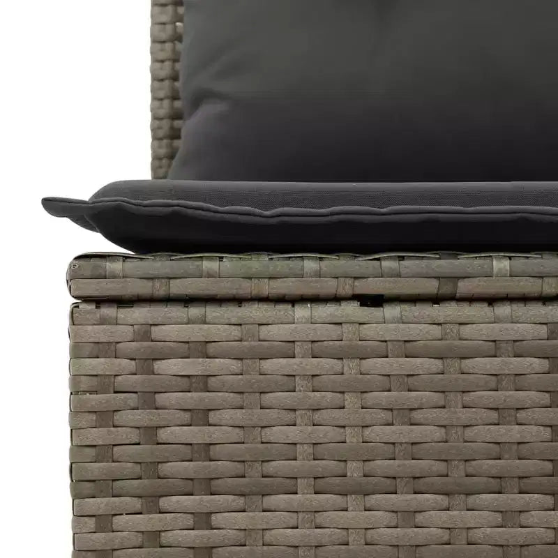 vidaXL Salon de jardin 6 pièces avec coussins, résine tressée beige