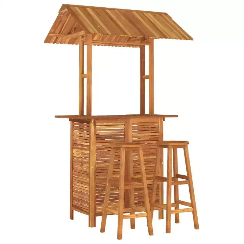 vidaXL Salon de Bar de Jardin Extérieur Balcon Table et Chaises Bois Massif d'Acacia
