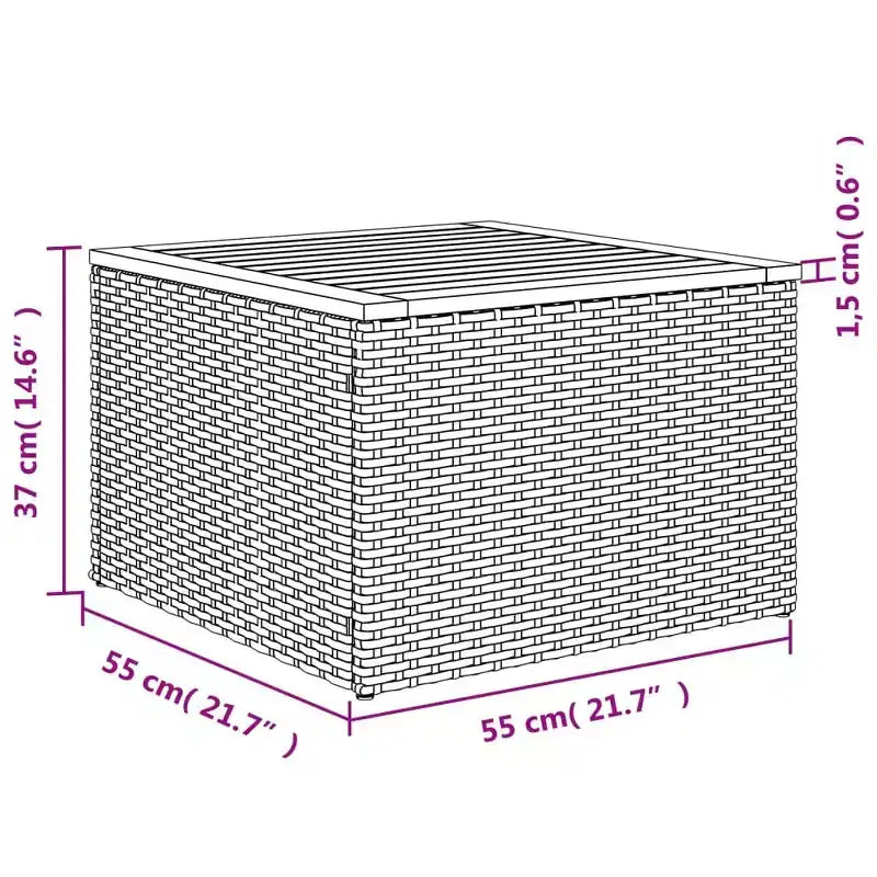 vidaXL Salon de jardin 8 pièces avec coussins en résine tressée, canapé d'angle modulable, table incluse
