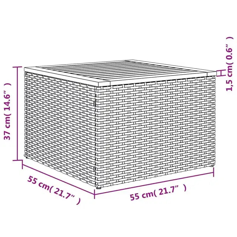 vidaXL Salon de jardin 8 pièces avec coussins en résine tressée, canapé d'angle modulable, table incluse