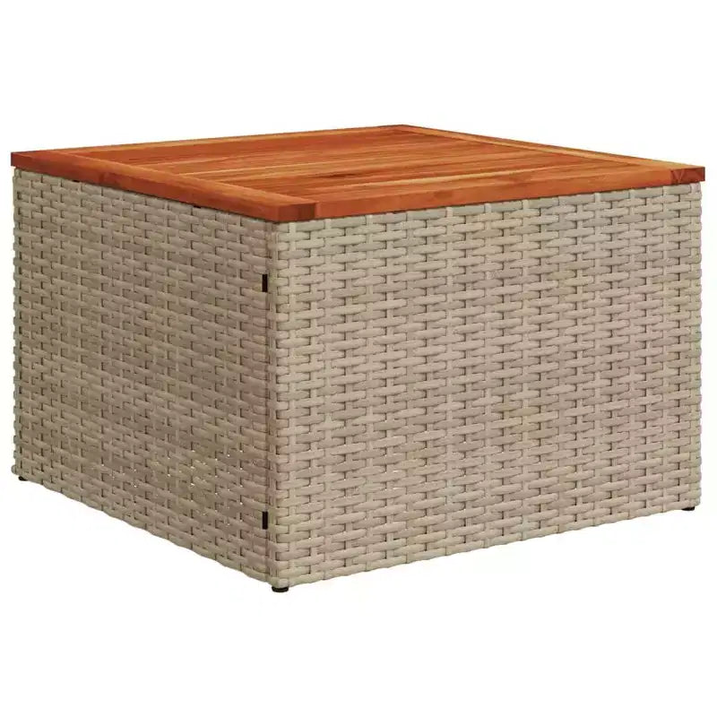 vidaXL Salon de jardin 8 pièces avec coussins en résine tressée, canapé d'angle modulable, table incluse