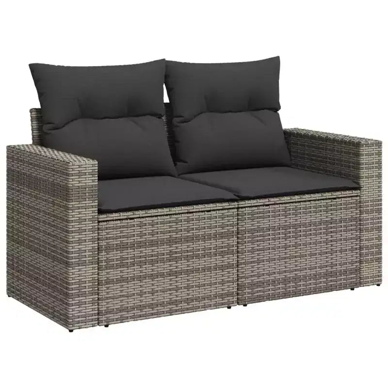 vidaXL Salon de jardin 11 pièces avec coussins, en résine tressée, plusieurs coloris