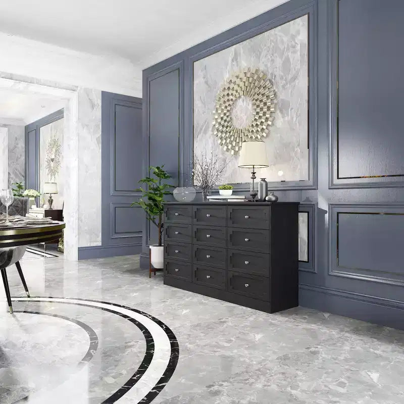 Commode de rangement à 12 tiroirs, grande capacité, pour rangement et décoration multi-pièces